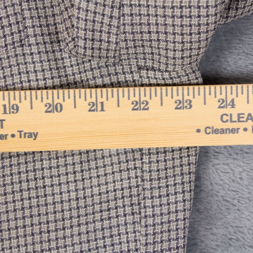 VTG Canali Milano Mens 46R Blazer Sport Coat Brown Houndstooth Made in Italy‎